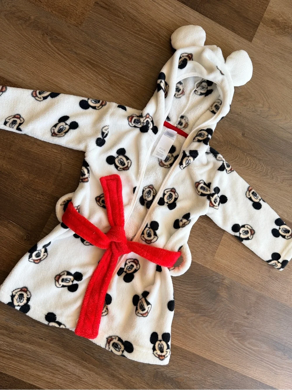 DISNEY | Mickey Mouse Robe | Hooded Fleece | Baby Lounge